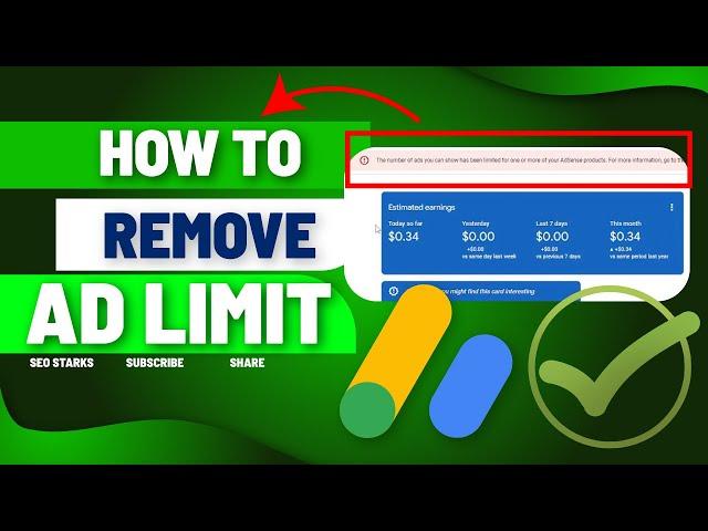 How to Remove AdSense Ad Limit in 2024? | Fix Adsense Ad Limit | Remove Ad Limit | Complete Guide