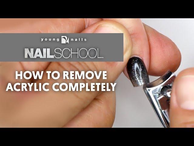 YN NAIL SCHOOL - HOW TO REMOVE ACRYLIC COMPLETELY