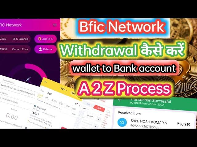 BFIC  Network Withdraw Process || How to Withdraw bfic coin Full Process।