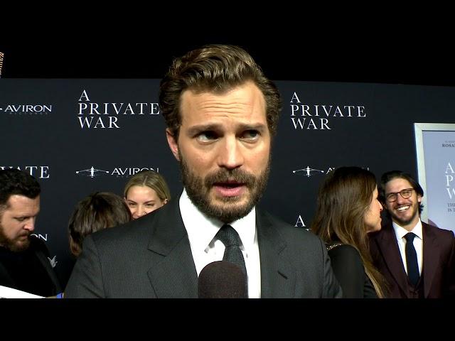 Jamie Dornan - A Private War LA Premiere (Interview)