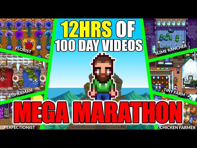 I Played 100 Days of Stardew Valley | THE MARATHON | 12HRS of 100 Day Videos