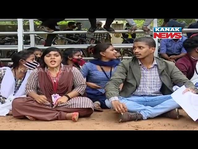 Odisha Plus 2 Students Stage Protest Demanding Cancellation Of Exams