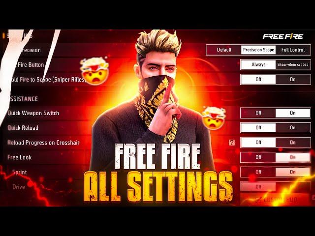 Control Setting Free Fire | Pro Player Setting Free Fire 2024 | Free Fire Setting | Free Fire | FF