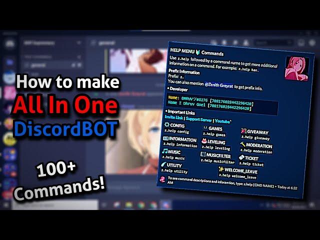 How to make a All In One Bot in Discord | No Coding | Replit | 100+ Commands!