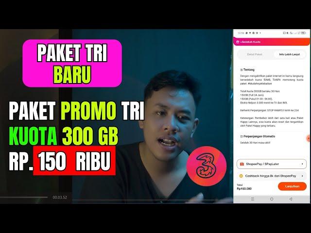 Baru !! Paket Tri 300gb murah