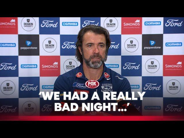 Chris Scott depleted after 'uncharacteristic performance'  | Geelong Press Conference | Fox Footy