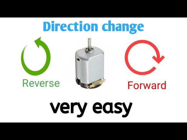How to change the direction of DC motor || reverse or forward || very easy ||