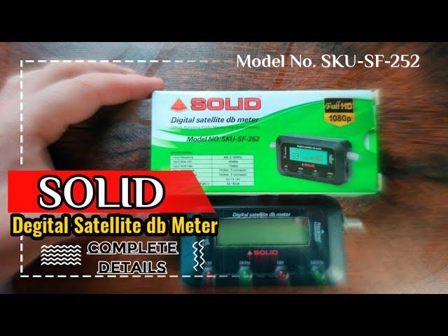 Solid Digital Satellite db Meter | Dish Meter | Dish Antenna Gain Measuring Instruments | SKU-SF-252