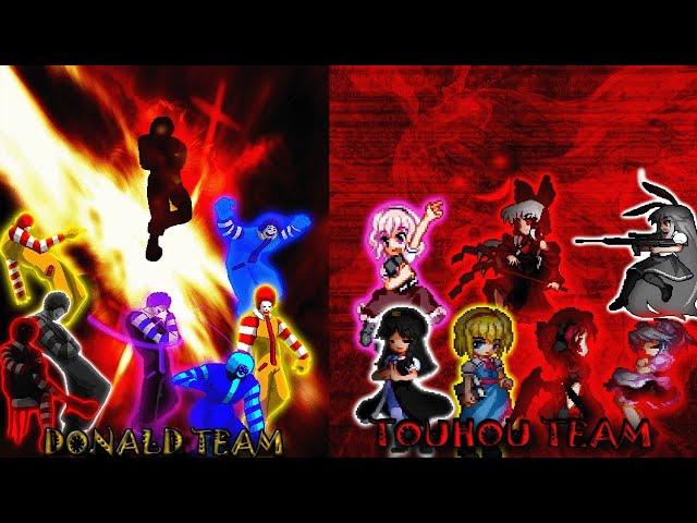 [KOF MUGEN/WinMugen] Ultimate Donald Team vs Ultimate Touhou Team