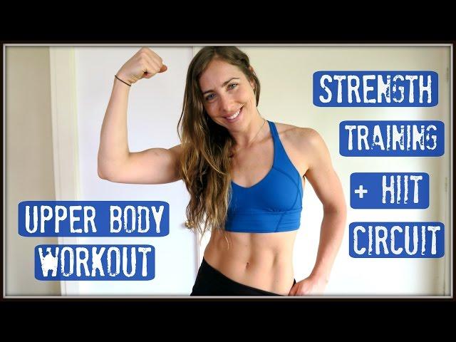 Upper Body HIIT + Strength Training Home Workout