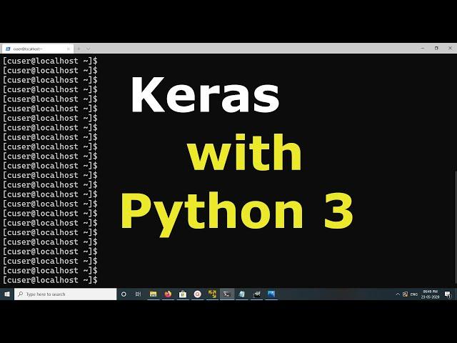 How to Install Keras with Python 3