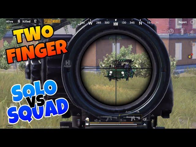 Two Finger Controls | Solo VS Squad high Tier | Pubg Mobile | Skeleton Gaming