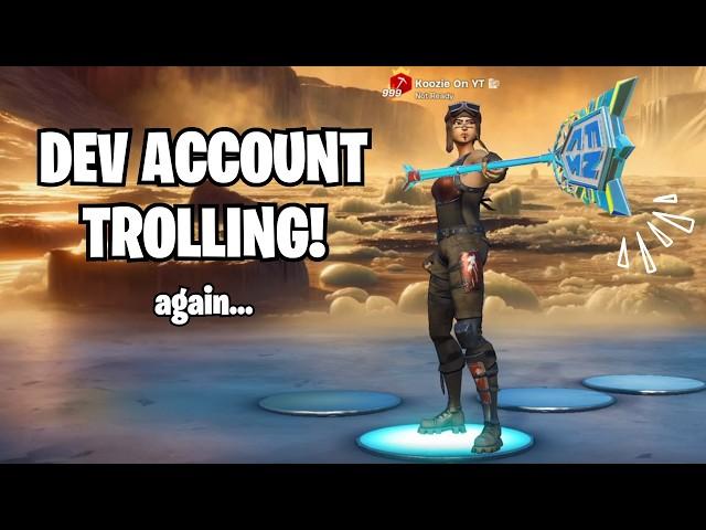 Trolling with a Fortnite Dev Account (HILARIOUS)