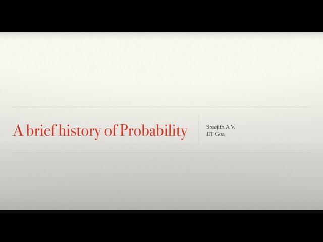 Introduction to Probability | Discrete Probability | History of Probability