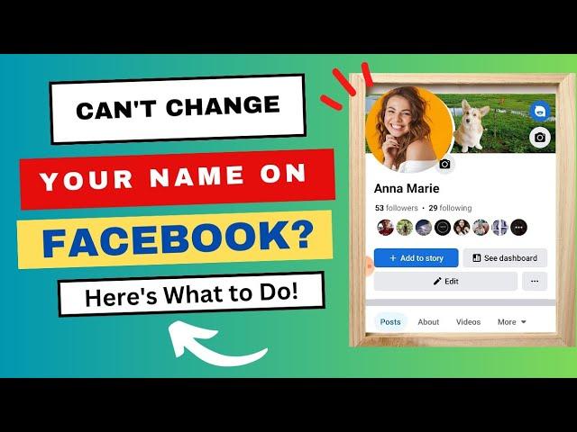 CAN'T CHANGE NAME ON FACEBOOK | NAME CHANGE NOT WORKING ON FACEBOOK