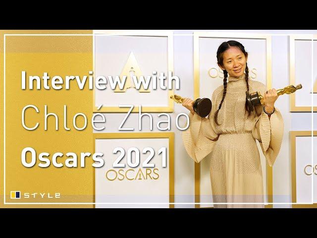 Chloé Zhao at the Oscars 2021