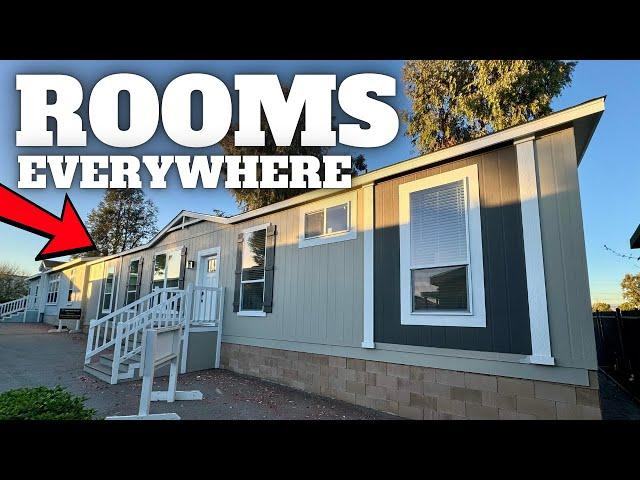 WOW, option for a 2nd SUITE in this NEW mobile home! Prefab House Tour