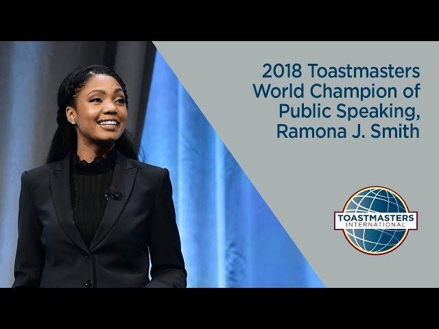 2018 Toastmasters World Champion of Public Speaking, Ramona J. Smith