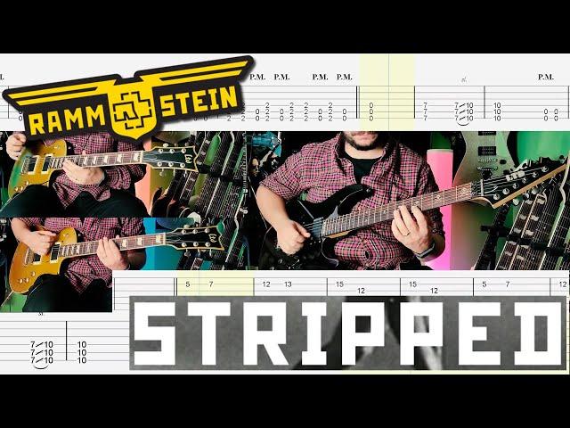 Rammstein - Stripped Guitar Cover |Tab|