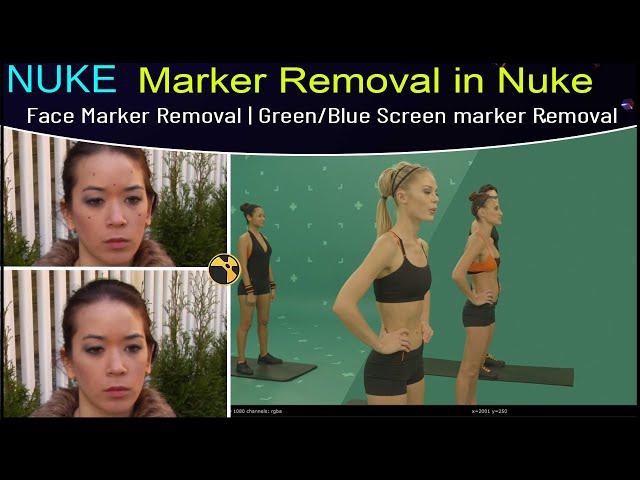 Nuke Tutorial – Marker Removal in Nuke | Face Marker Removal | Green Screen Marker Removal in Nuke