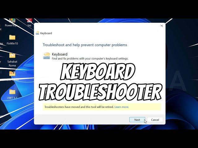 Keyboard Troubleshooter Missing in Windows 11 (FIXED)