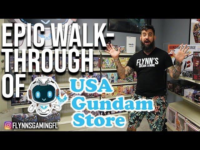 2019 USA Gundam Store (Daytona Beach, Fl) Walk Through with Flynn's Arcade & More #gunpla #gundam