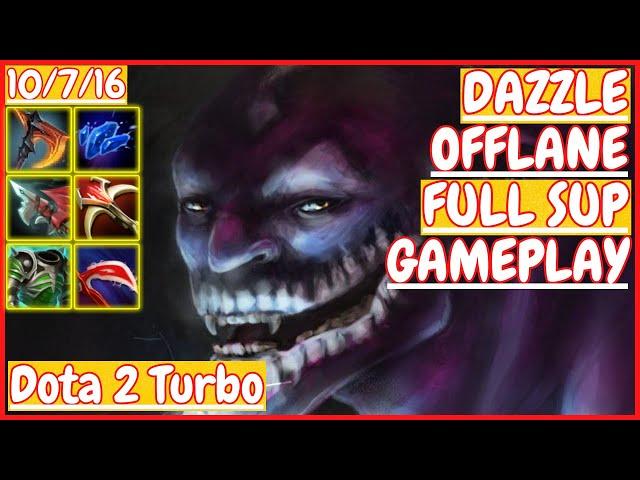 Dazzle 10/7/16 [OFFLANE] [Gameplay DOTA 2 Turbo] 7.33 [FULL SUPPORT TEAM ]