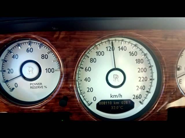 Rolls-Royce Phantom Series II 0-100 km/h acceleration