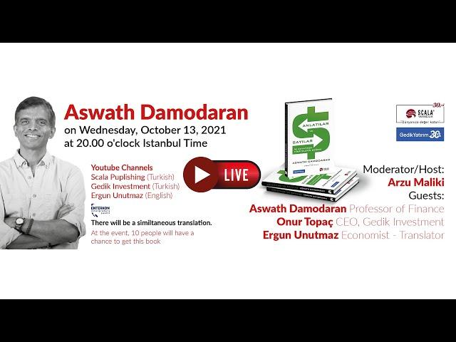 Live Broadcast with Prof. Aswath Damodaran on "Narrative and Numbers" and more ...