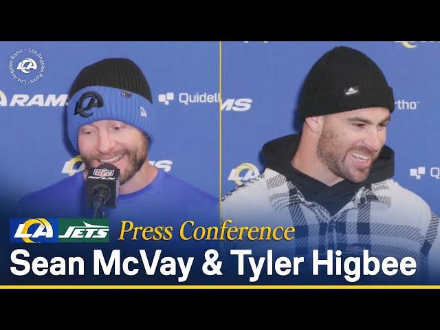 Sean McVay & Tyler Higbee Postgame Press Conference Following Win Over Jets