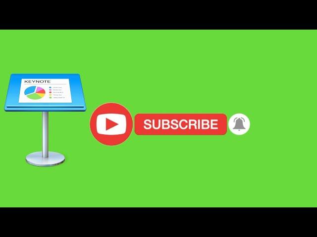 HOW TO MAKE ANIMATED SUBSCRIBE BUTTON WITH APPLE KEYNOTE / SUBSCRIBE BUTTON GREEN SCREEN [2020]