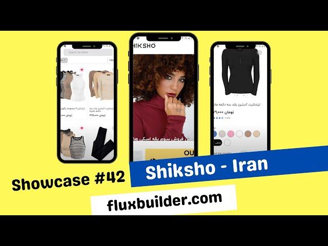 Showcase #42  Iranian's trendy clothing shopping App (Flutter E-Commerce App) #FluxBuilder