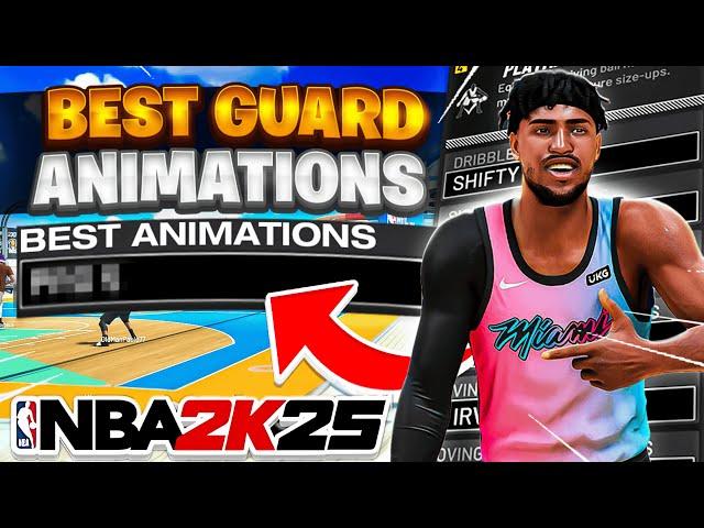 BEST NBA 2K25 GUARD (6'4 & Under) ANIMATIONS (BEST JUMPSHOTS, LAYUP + DUNK PACKAGES & DRIBBLE MOVES)