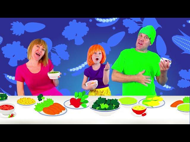 Anuta canta una divertida canción deliciosa de frutas y verduras | Canciones infantiles para niños