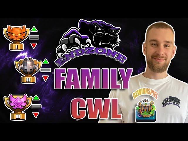 CWL in 11 CLANS?! CWL Ergebnisse der ENDZONE Family + GEWINNSPIEL (Clash of Clans)