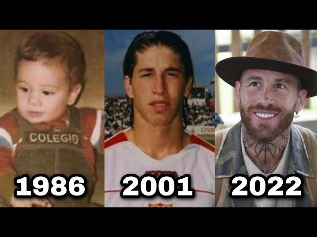 Sergio Ramos transformation from 1 to 33 years old