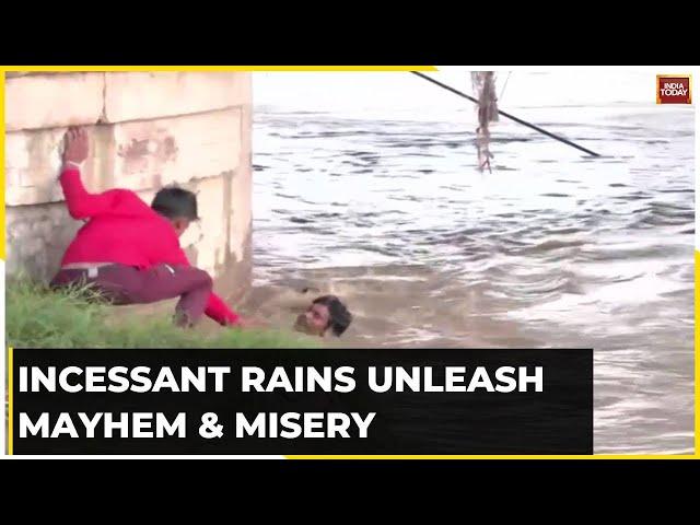 Monsoon Mayhem: Man Rescued After Being Swept Away By An Overflowing Yamuna River