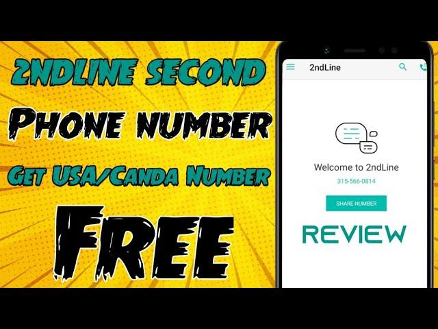 2ndline Second Phone Number App Review:  How to Create 2nd line Account | Fake USA Number