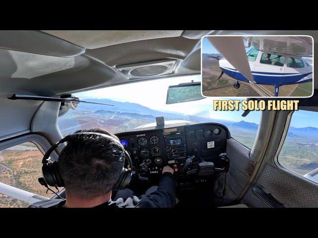 FIRST SOLO FLIGHT | With Cockpit Audio