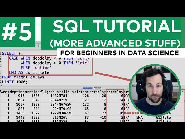 Subqueries, HAVING, CASE... more advanced SQL concepts (tutorial for beginners in data science EP#5)