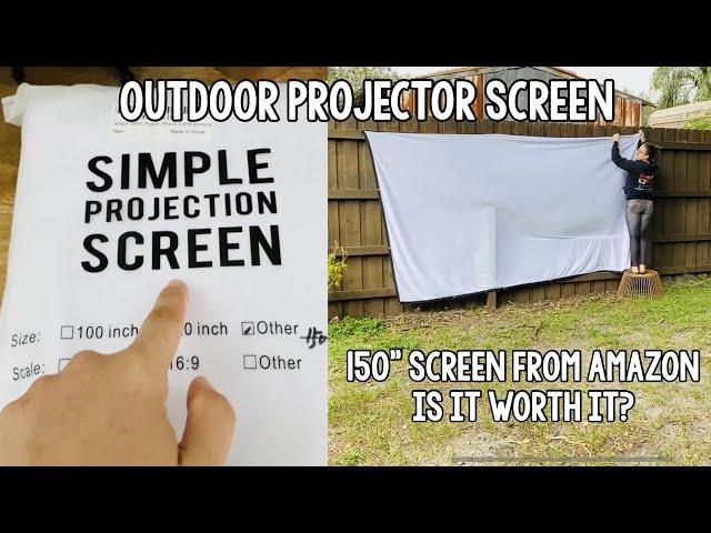 Outdoor Projector Screen - cheap option for portable movies - should you buy it?