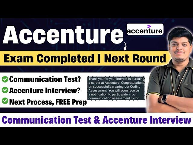 Accenture Hiring Next Process | Communication Test, Interview | Exam Date to Joining Process 2024