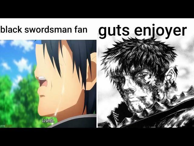 black swordsman fan vs guts enjoyer