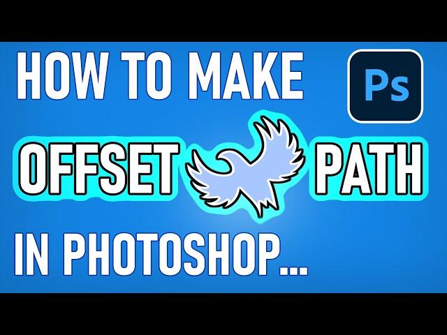 How to create OFFSET PATH in PHOTOSHOP | Tutorial