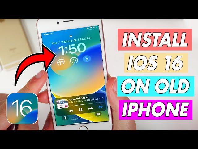 How to Update iOS 12 to 16 | Install iOS 16 on iPhone 6, 6s & 7