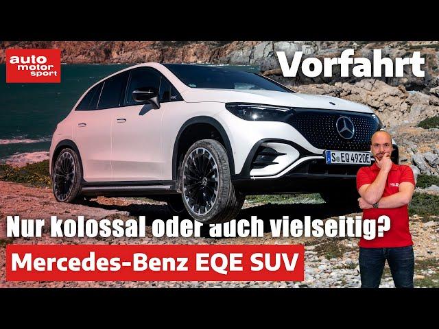 Mercedes-Benz EQE SUV: Weniger zahlen ohne Luxus-Verzicht? – Fahrbericht | auto motor und sport