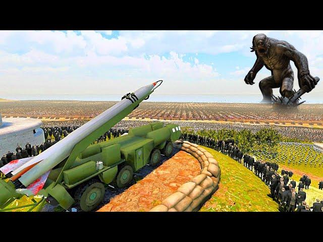 ICBM MISSILE SYSTEM vs 4,000,000 BEASTMEN & GIANTS - Ultimate Epic Battle Simulator 2 | UEBS 2