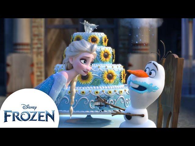 Elsa Decorates for Anna's Birthday Surprise | Frozen Fever