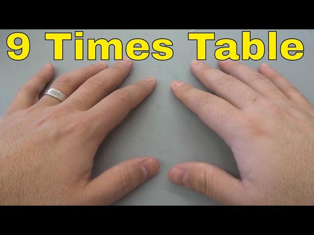 9 Times Table Finger Trick-EASY Math Multiplication Trick