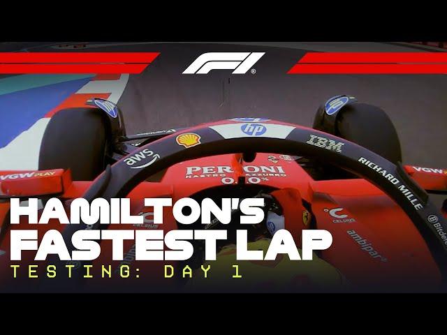 Lewis Hamilton’s First Ferrari Outing | F1 Pre-Season Testing 2025